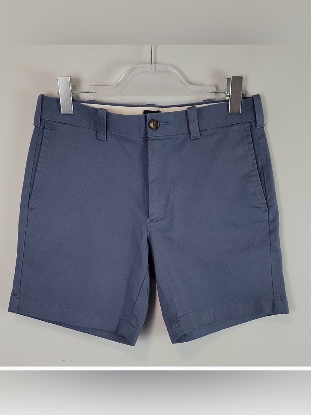 J. Crew Men's Flat-Front Shorts in Slate Blue New With Tags
